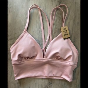 VS PINK GYM TO SWIM SPORT BRA NEW